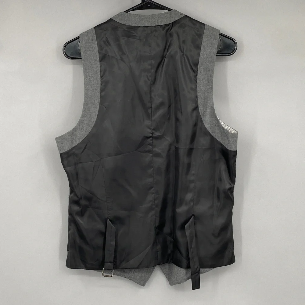Topman Men’s Vest Waistcoat Size 40 Gray Preppy Academia‎ Classic Waist Coat